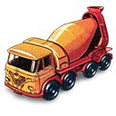 Foden Concrete Truck Icon 128x128 png